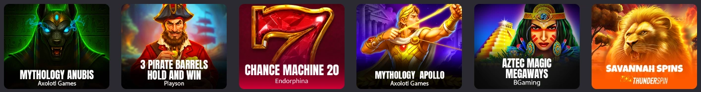 Donbet slot games selection